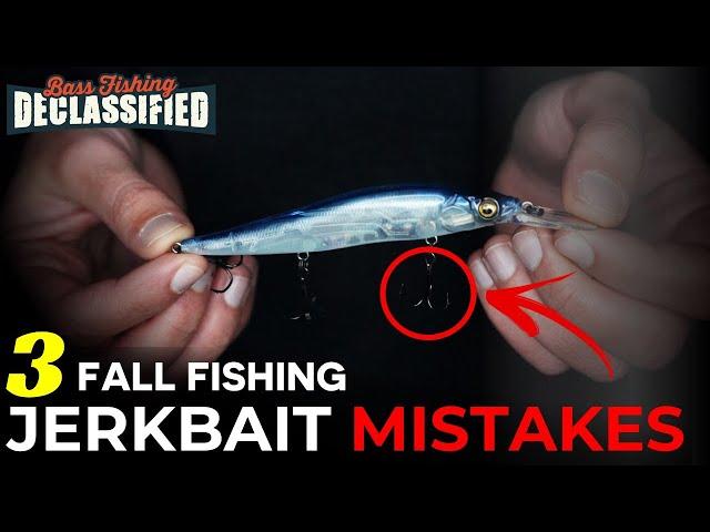 I've Wasted $1,000's on Jerkbaits - Avoid These Fall Jerkbait Mistakes