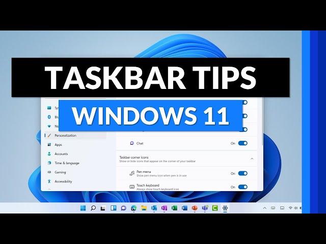 Windows 11 taskbar | How to customize it and other Taskbar features and tips #shorts