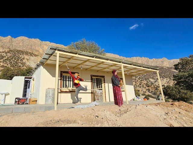 Completing the beauty of the house; painting the ceiling and finishing details