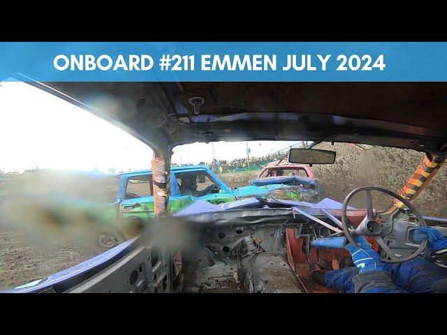 Onboard #211 Dennis Vorkink - Unlimited Bangers Teamrace Speedway Emmen 13-7-2024