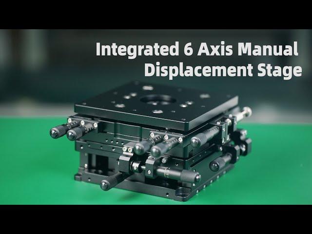 Very small! Our newly developed all-in-one 6-axis manual Displacement stage.