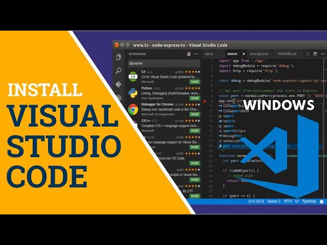 VSCode: Install Visual Studio CODE on Windows 10 2019 (Fast!)