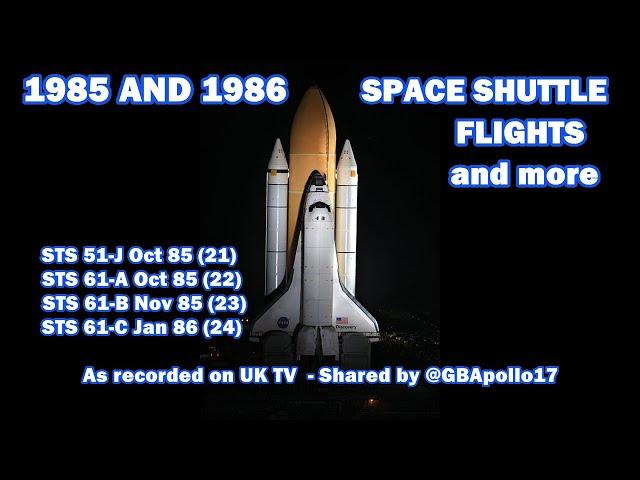 1985 and 1986:  4 shuttles and more