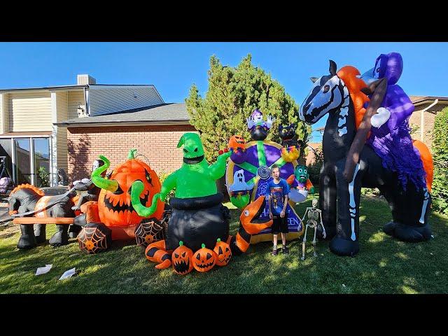 Unboxing 4 New Halloween Inflatables!