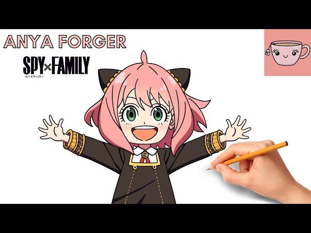 How To Draw Anya Forger - Spy x Family | Cute Anime Step By Step Drawing Tutorial