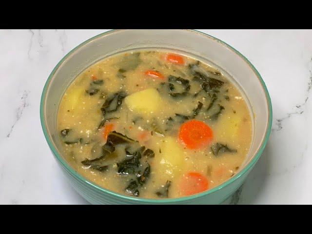 Sopa Vegetariana/Vegana de Papa