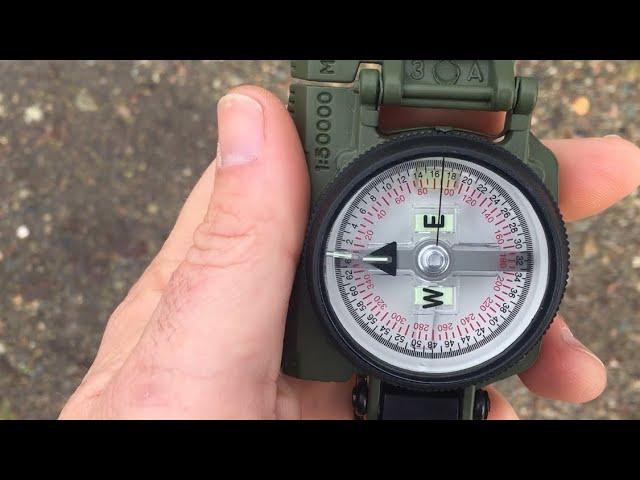 THIS is how to use a Compass (Lensatic Compass for beginners)