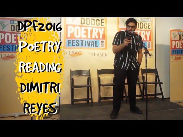 Dimitri Reyes at the Dodge Poetry Festival 2016