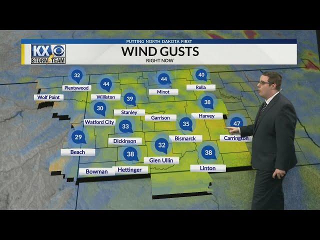 A wacky wintry weather Wednesday with dropping temperatures, blowing snow, and below zero wind chill