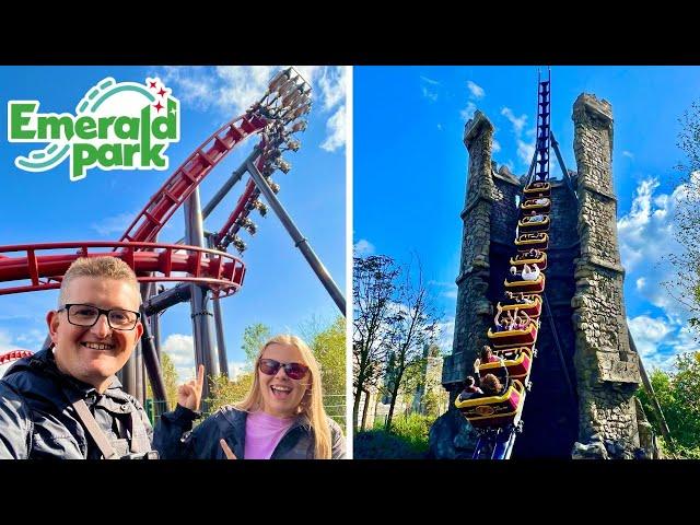 Emerald Park Vlog August 2024 - NEW Coasters & Themed Area!