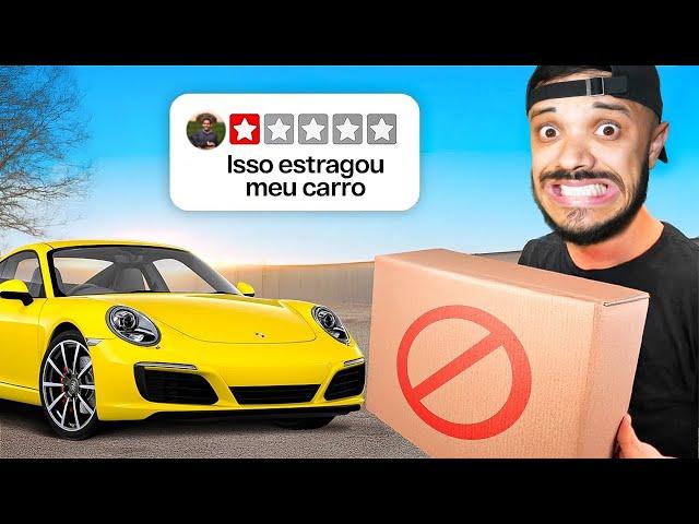 TESTEI PRODUTOS PROIBIDOS para o meu Carro