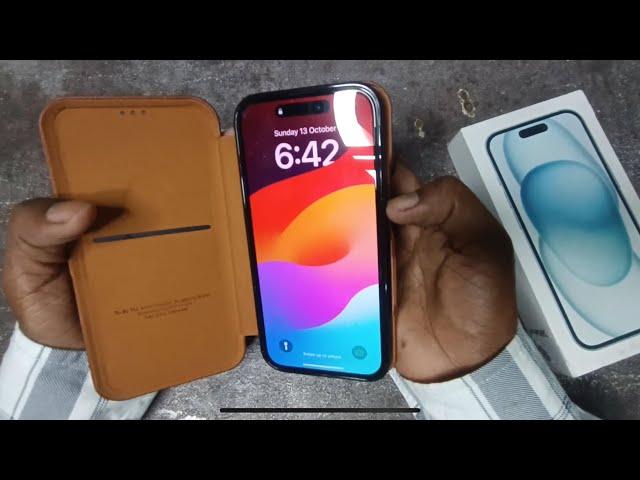 Puloka Flip Cover For IPhone 15 | Best Leather Flip Cover | PULOKA Original Flip Cover For IPhone 15