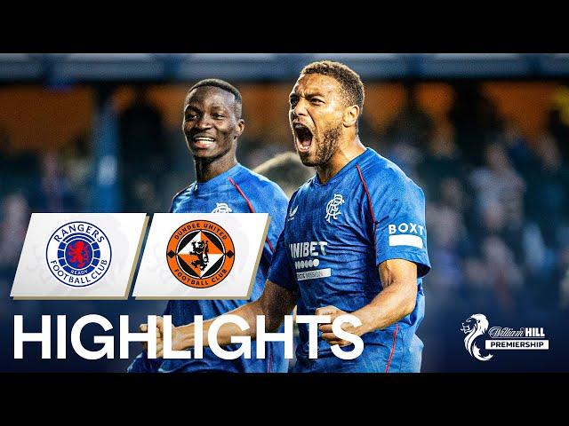 Rangers 3-1 Dundee United | Dessers Double Sinks Dundee United | William Hill Premiership