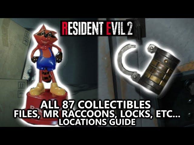 Resident Evil 2 - All 87 Collectibles - Files, Mr Raccoon, Inventory Upgrades, Safes/Locks, & Maps
