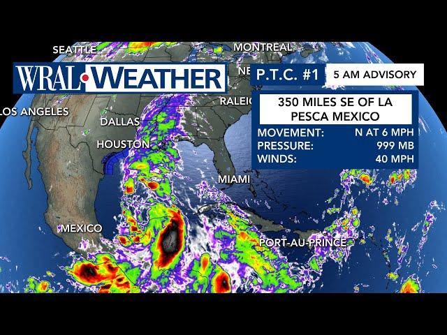 Potential Tropical Cyclone One forms in Gulf, likely to become Tropical Storm Alberto