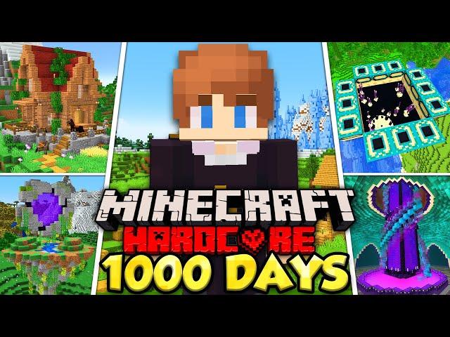 I Survived 1000 Days in HARDCORE Minecraft [FULL MOVIE]