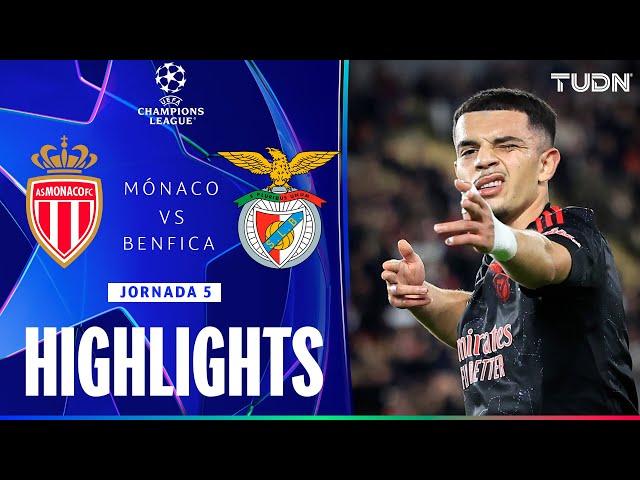 HIGHLIGHTS - Monaco vs Benfica | UEFA Champions League 24/25 | TUDN