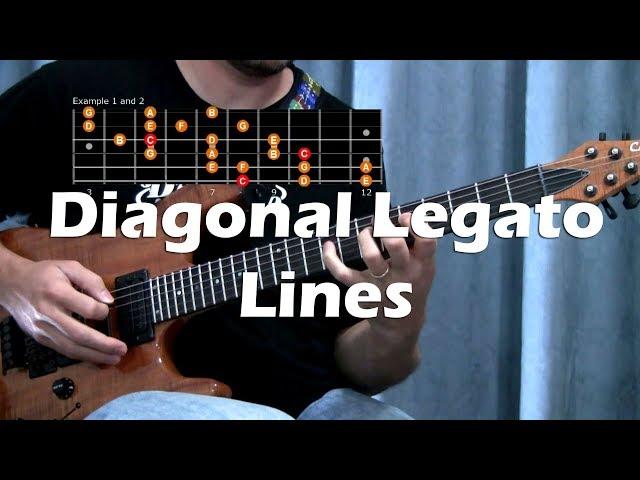 Diagonal Legato Lines for Guitar