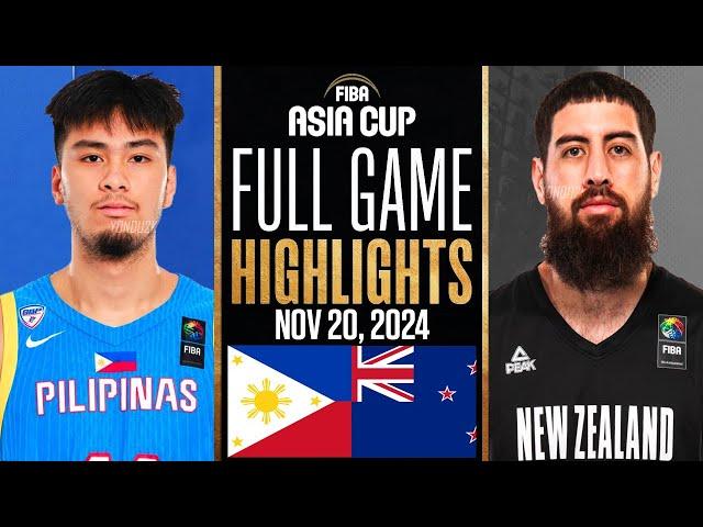 GILAS PILIPINAS vs NEW ZEALAND FULL GAME HIGHLIGHTS FIBA ASIA CUP 2025 QUALIFIERS HIGHLIGHTS 2K25