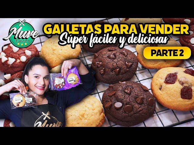 4 SABORES DE GALLETAS CON UNA SOLA MASA | RECETAS DE GALLETAS FÁCILES | Muve Flavors