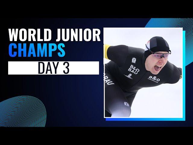 Day 3: ISU World Junior Championships | Collalbo 2025 | #SpeedSkating