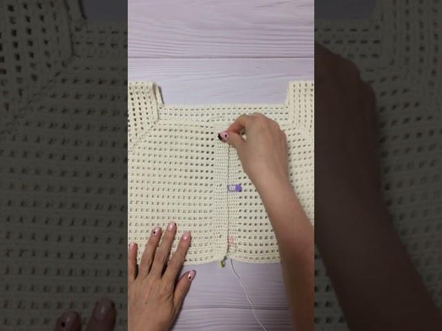 Ажурный топ крючком (маленький совет)