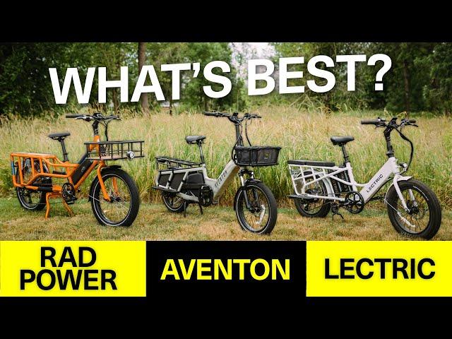 Cargo Bike Roundup - Under $2,500 Test - Rad Power, Lectric and Aventon #ebike #cargobike #ebikelife