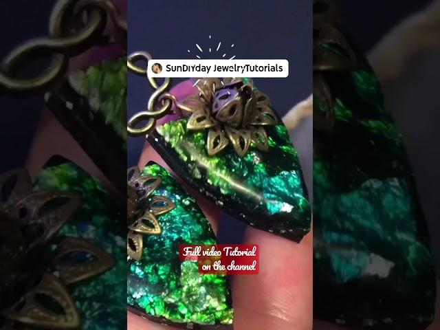 Faux Fused Glass and Fools Gold from Polymer Clay.  Amazing Simple Technique