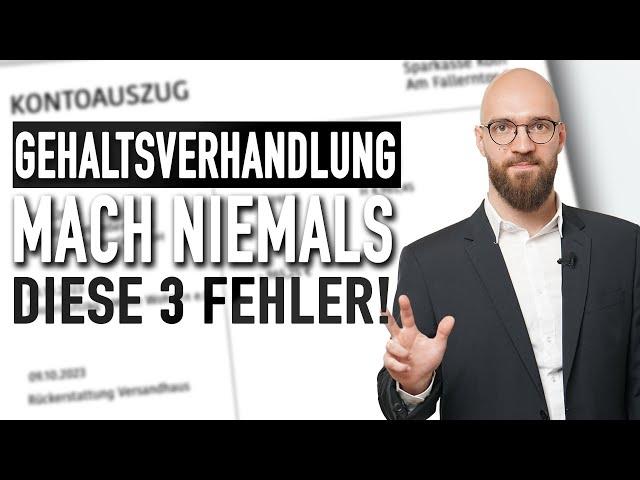 5 Fehler in Gehaltsverhandlung - Machst du sie AUCH?