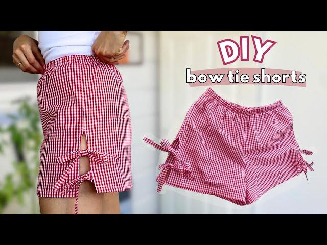 Easy DIY Bow Tie Shorts!