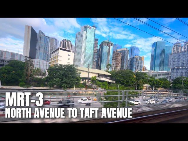 [4K HDR] 30 Minute Ride from Quezon City to Pasay City via MRT-3 with EDSA View (September 2024)