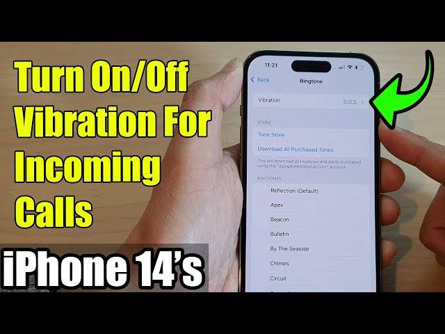 iPhone 14's/14  Pro Max: How to Turn On/Off Vibration For Incoming Calls