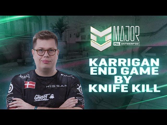 karrigan end game by knife kill | FaZe vs Spirit | PGL Major Antwerp