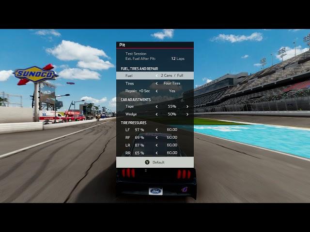 NASCAR Heat 5 Daytona Cup Setup (Updated) 200 mph w/no draft 45.5 lap times