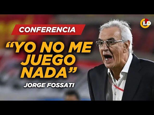 SELECCIÓN PERUANA: JORGE FOSSATI: "YO NO ME JUEGO NADA" - LATINA DEPORTES