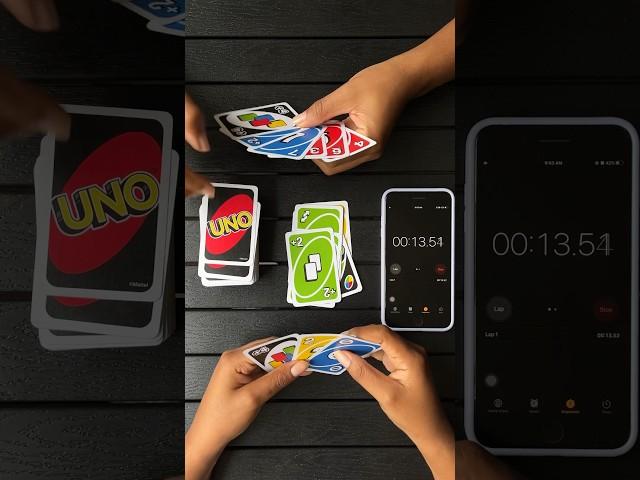 UNO Speed Challenge Fail  #shorts #uno #unogameplay #howtoplayuno