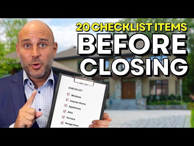 New Construction Home Final Walkthrough Checklist