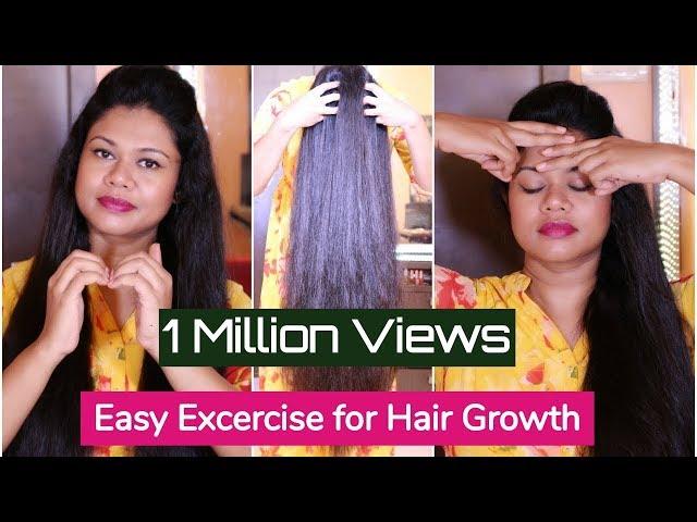 Easy Exercises For Extreme Hair Growth & Cure Baldness | Sushmita's Diaries