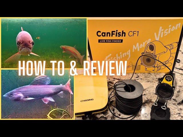 CANFISH CF1 Underwater Fishing Camera Unboxing Review and How To Demo