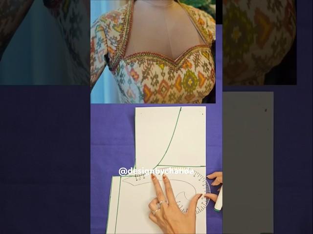 neckline drafting idea | stiching ideas | useful tips and tricks | drafting ideas #ytshorts