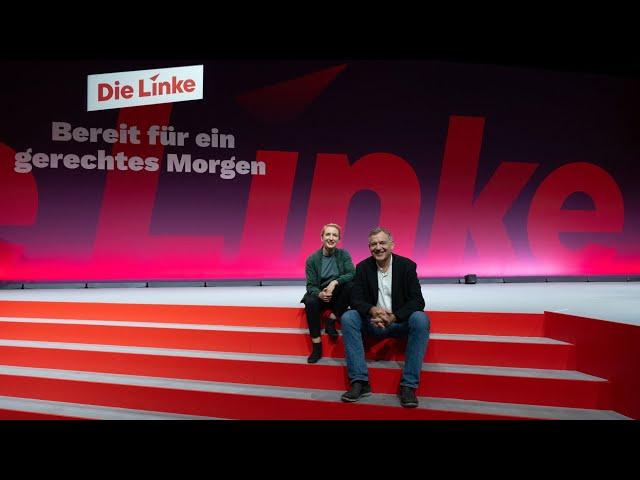 Nach Parteitag: Pressekonferenz DIE LINKE mit Jan van Aken und Ines Schwerdtner