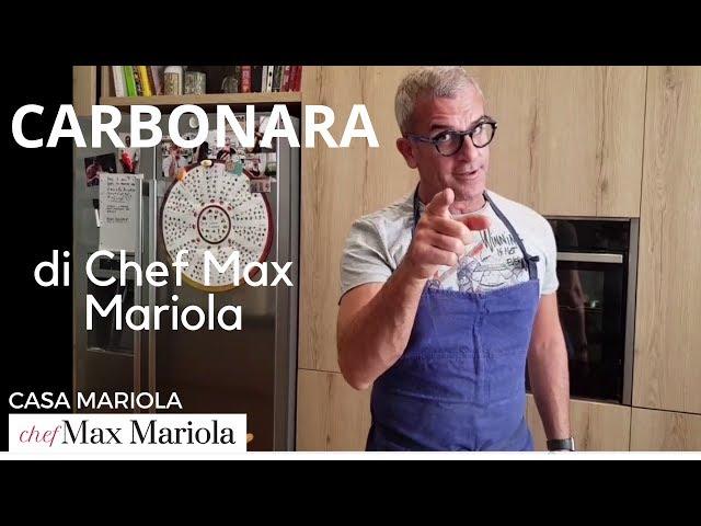 PASTA ALLA CARBONARA - TUTORIAL - Ricetta di Chef Max Mariola