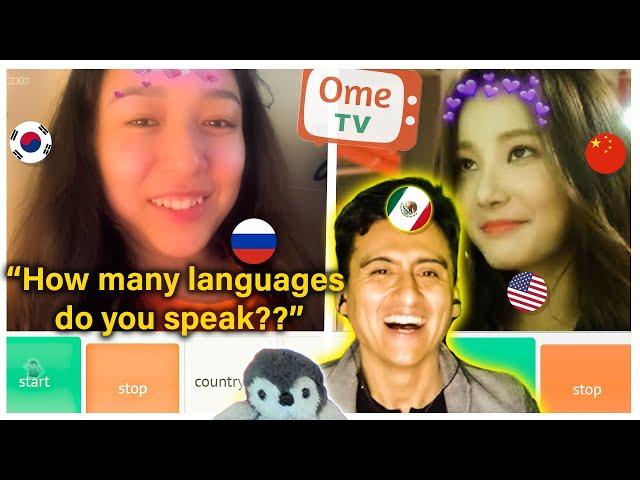 Mexican polyglot wows strangers with fluent languages |  Surprising People on Omegle Speaking