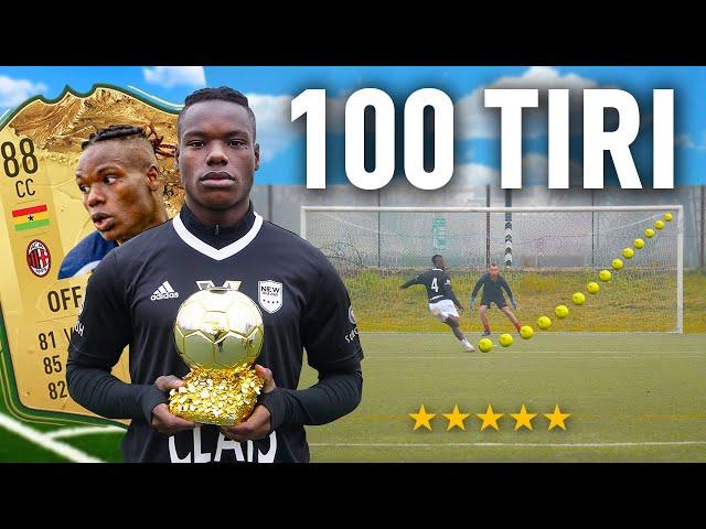 ️ 100 TIRI CHALLENGE: OFF SAMUEL (PALLONE D'ORO YOUTUBE) | Quanti Goal Segnerà su 100 tiri?