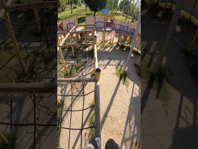 Bella Ciao Playground Parkour Climbing POV #pov #parkour