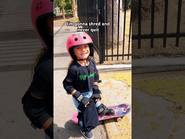 Dani and Andy Roy AKA (Rip & Morty) 4 yr old skater girl #reels #shorts #sk8