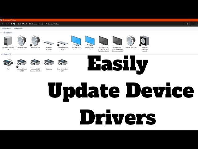 How to Easily Update Drivers on Windows 10