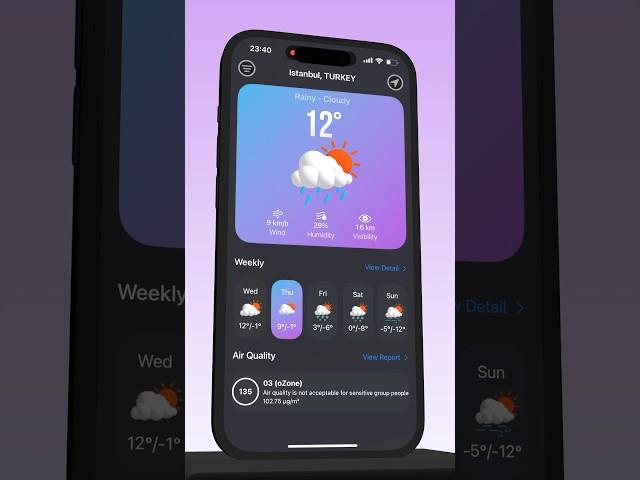 Create a Stunning 3D Weather App with SwiftUI & SceneKit! 