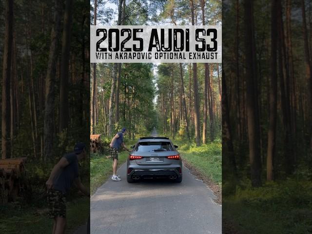 Alone in the forest with the 2025 Audi S3 with Akrapovic | #audi #s3