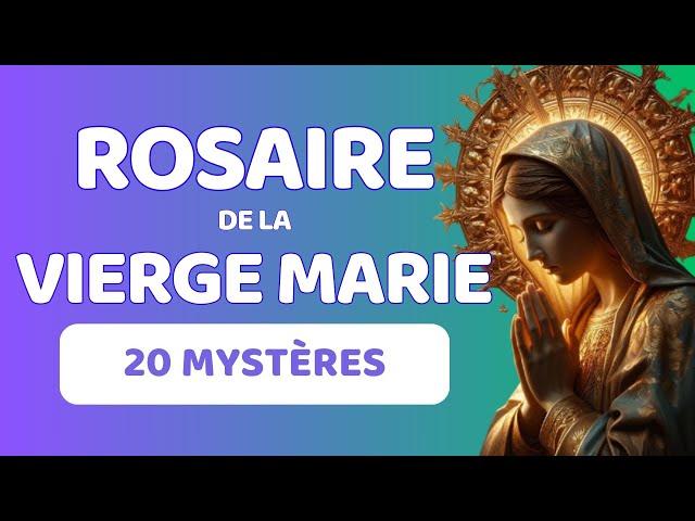 ️ ROSAIRE DE LA VIERGE MARIE ️ AVEC LES 20 MYSTÈRES DU CHAPELET ️#chrétiens #jesus z#marie #foi